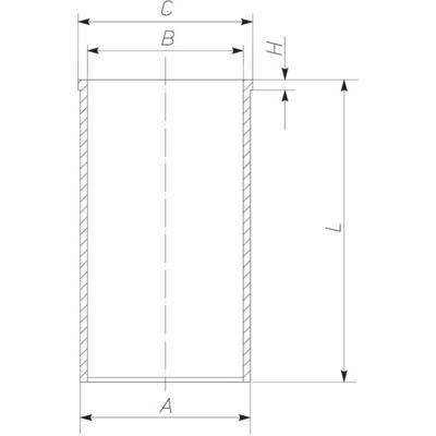 MAHLE Zylinderlaufbuchse Universal 104,3mm 043 WV 42 00 Image