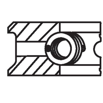 MAHLE Kolbenringsatz Universal 004 13 V0 Image