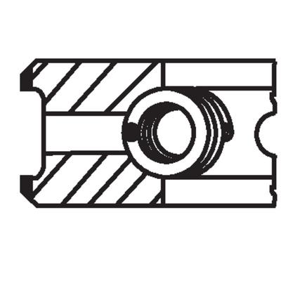 MAHLE Kolbenringsatz Universal 043 81 N0 Image