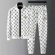 2024 tuta sportiva da uomo primavera e autunno leggero lusso ricamato bel maglione da uomo in due pezzi abito casual slim fit