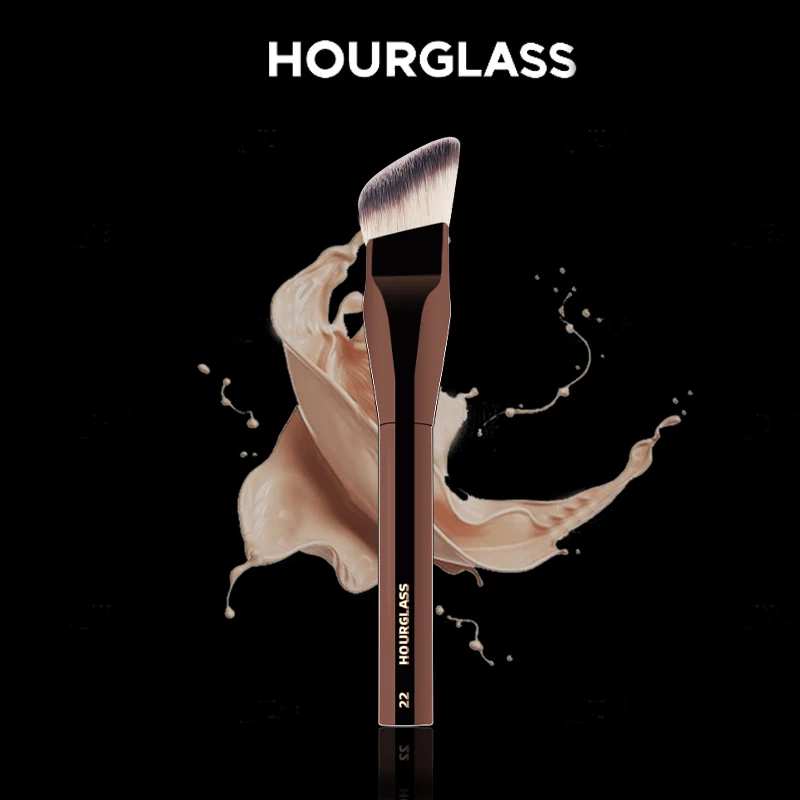 HOURGLASS Pennelli per fondotinta liquidi angolati Pennello per fondotinta Pennello per crema Pennello per fard Strumento per trucco base-022