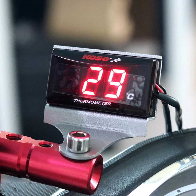 Misuratore di temperatura dell'acqua del motociclo universale Display LCD igrometro digitale strumento termometro sensore modifica moto