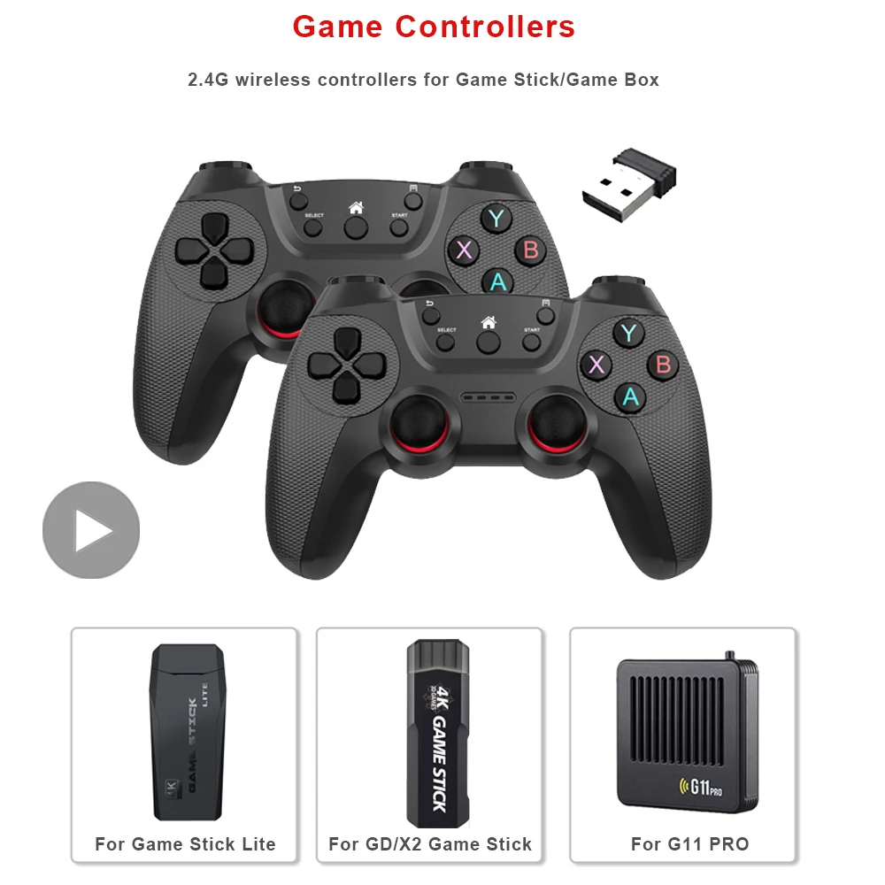 Manette de jeu sans fil, contrôle de jeu, contrôleur de jeu vidéo pour téléphone portable Android, PC TV Box, Joystick Gamer, téléphone portable Mando