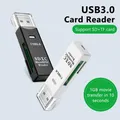 Lettore di schede USB 3.0 2 in 1 Lettori di schede di memoria da USB a Micro SD TF Scheda per PC Accessori per laptop Unità flash Multi Smart Cardre