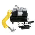 3L/4L 12V 220V compressore d'aria pompa di gonfiaggio pneumatici per auto portatile silenzioso senza olio