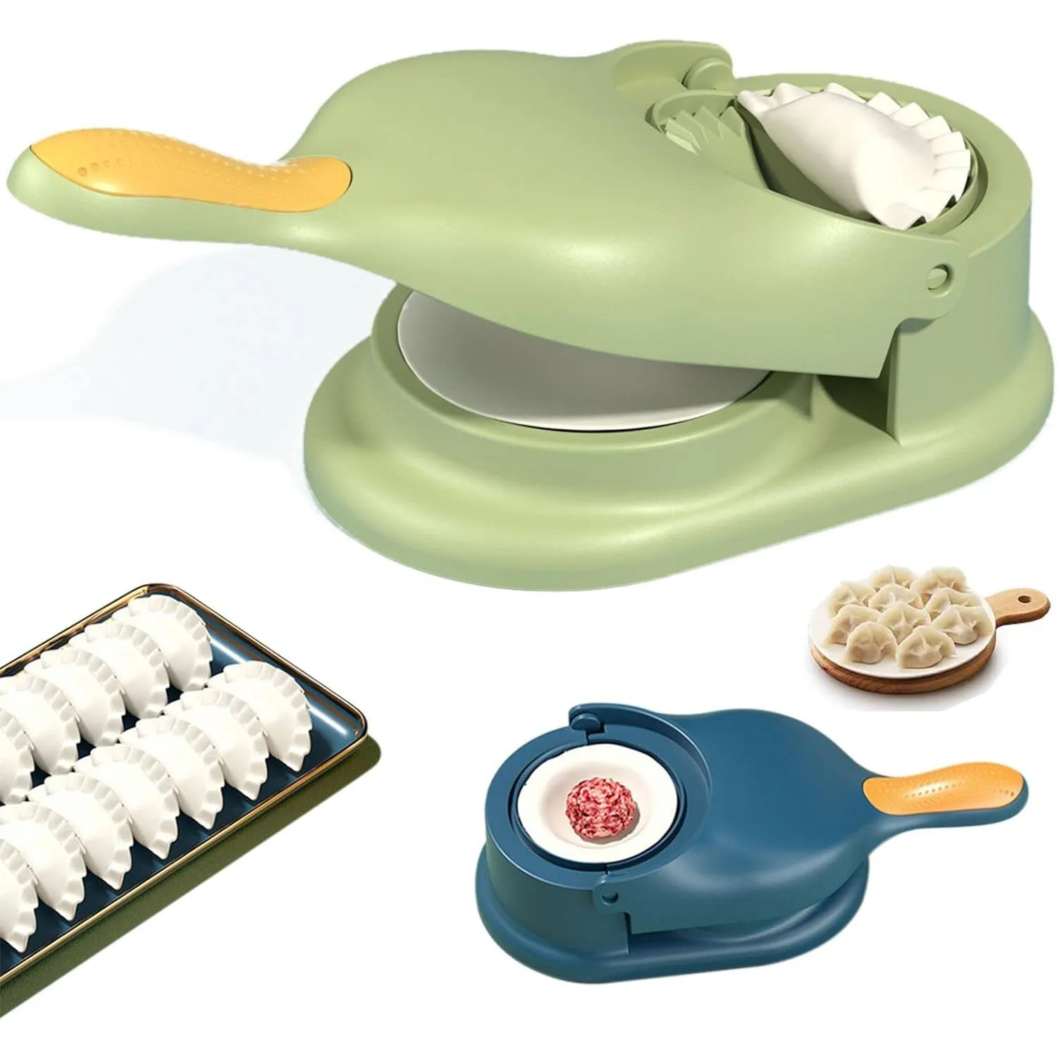 2 In 1 Knödel Maker DIY Kit Wrapper Presser Manuelle Arbeitssparende Ravioli Empanadas Teig Haut Molder Maschine Küche Gadgets