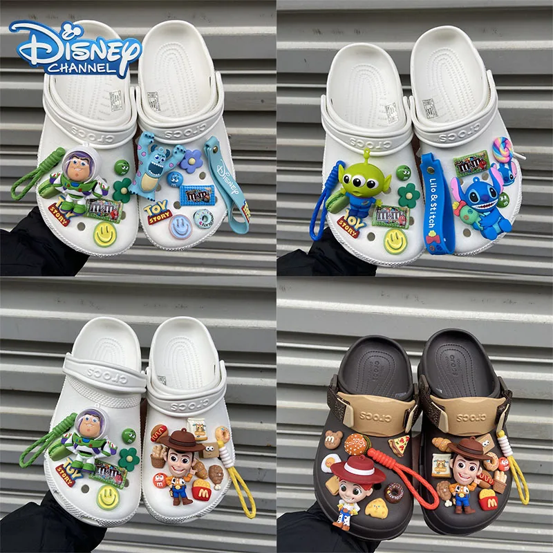 Disney Toy Story Schuhe Blumen set DIY Anime Buzz Lightyear Schuhe Schnalle abnehmbare Cartoon Schuhe dekorative Schnalle Spielzeug Kinder Geschenk