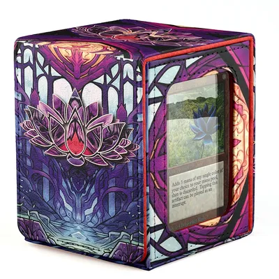 TCG Deck Box OPCG Trading Card Magic Commander mit Sichtfenster, bietet Platz für 120 + einärmelige Image