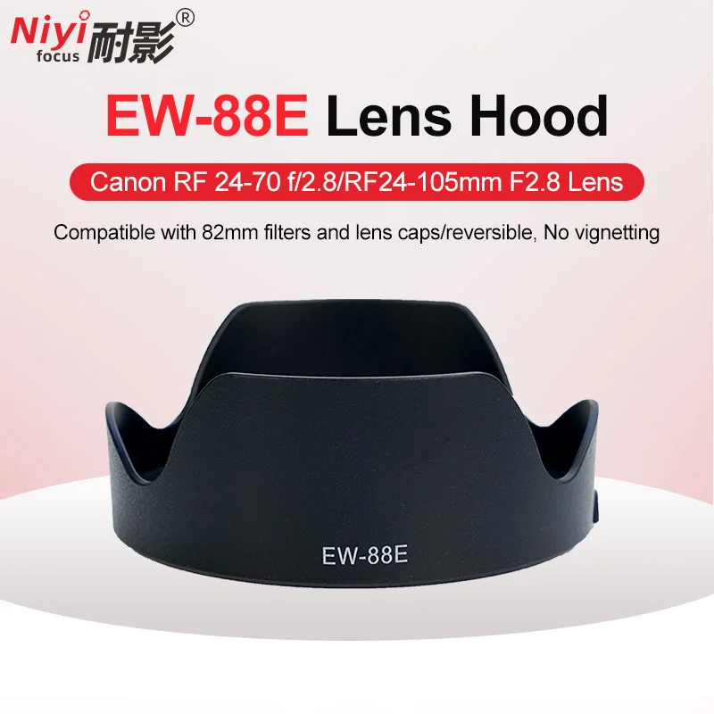 Kamera-Gegenlichtblende EW-88E Light Shadow Hood für Canon EOS RF 24–70 f/2,8 RF 24–105 mm F/2,8 Objektivdeckel aus Kunststoff Image