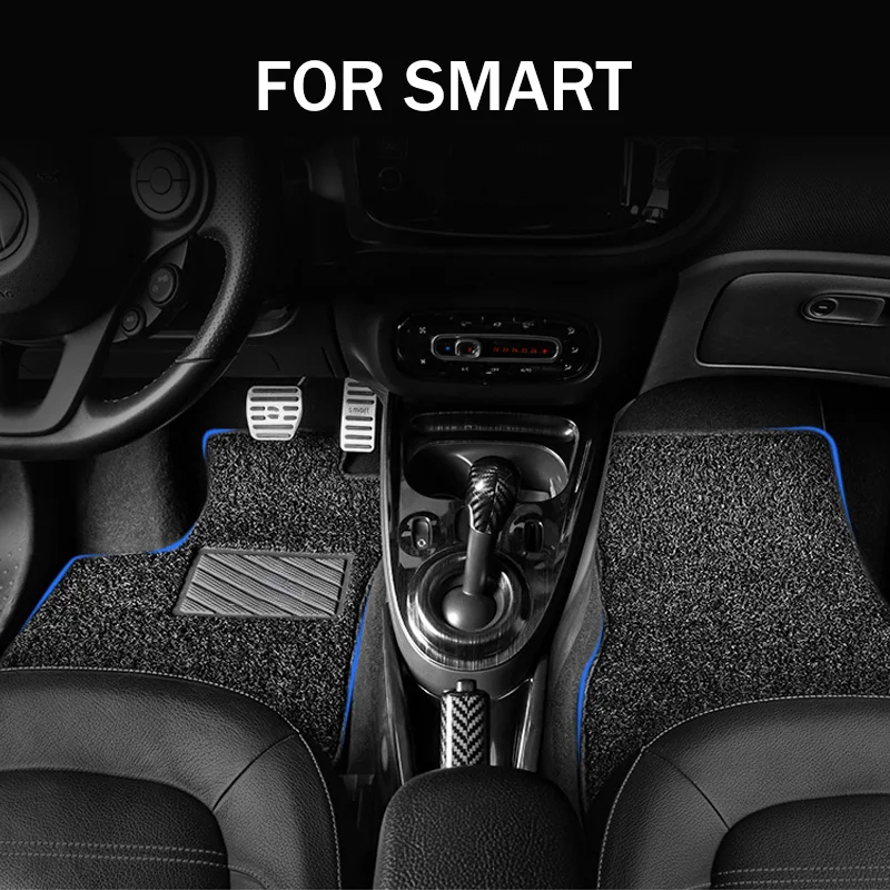 Für SMART 451 453 Fortwo Forfour 2009-2019 Links Antrieb Auto Fuß Boden Teppich Matte Anti-slip fuß Pad Interior Styling Zubehör Image