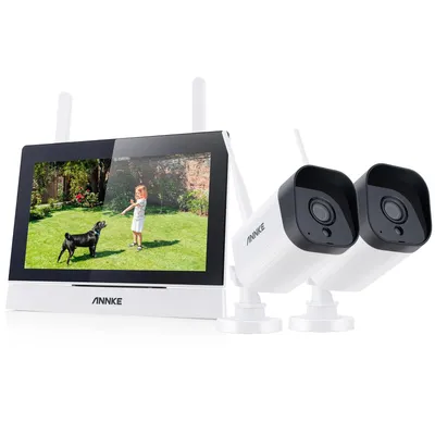 ANNKE-Wireless NVR-Kamera, CCTV-System, Bewegungserkennung, Zwei-Wege-Audio, IR-Nachtsicht, 3 MP 2-teilige Kamera, 4 Kanäle, 7-Zoll-Monitor, WTL300