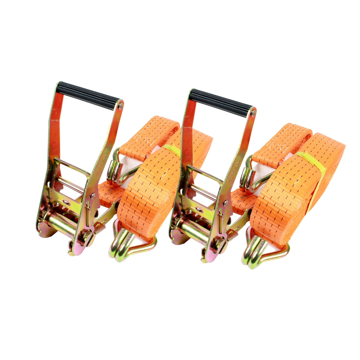 Baumarktplus 2x Spanngurte mit Ratsche Zurrgurt Spanngurte 2-tlg 10m 5t 5to 5000kg TÜV/GS Image