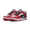 Sneaker PUMA "Rebound Retro Sneakers Erwachsene", Gr. 41, rot (schwarz for all time rot), Obermaterial: Textil, Kuhleder, Synthetik; Futter: Textil; Innensohle: Textil; Laufsohle: Gummi, Schuhe