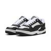 Sneaker PUMA "Rebound Retro Sneakers Erwachsene", Gr. 48, schwarz-weiß (weiß schwarz), Obermaterial: Textil, Kuhleder, Synthetik; Futter: Textil; Laufsohle: Gummi, Schuhe