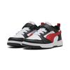 Sneaker PUMA "PUMA Rebound V6 Lo Sneakers Kinder", Kinder, Gr. 32, rot (weiß for all time rot schwarz), Obermaterial: Synthetik, Textil; Futter: Textil; Laufsohle: Gummi, Schuhe