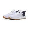 Golfschuh PUMA "Fusion Crush Sport Golfschuhe Herren", Gr. 44, weiß deep navy gum blau beige, Obermaterial: Synthetik, Textil; Futter: Synthetik, Textil; Innensohle: Textil; Laufsohle: Gummi, Schuhe