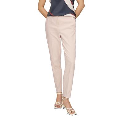 Stoffhose S.OLIVER BLACK LABEL, Damen, Gr. 38, N-Gr, rosa (sepia rose), Obermaterial: 54% Baumwolle, 43% Polyester, 3% Elasthan. Futter: 100% Polyester, unifarben, casual, slim fit knöchellang, Hosen, mit Stretchanteil Image
