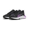Trainingsschuh PUMA "PWR Hybrid Trainingsschuhe Damen", Gr. 39, schwarz pure magenta weiß lila, Obermaterial: Synthetik, Textil; Futter: Textil; Innensohle: Textil; Laufsohle: Gummi, Schuhe
