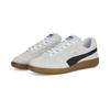 Sneaker PUMA "PUMA Handballschuhe Erwachsene", Gr. 46, bunt (weiß schwarz gum beige), Obermaterial: Synthetik, Kuhleder; Futter: Synthetik; Innensohle: Textil; Laufsohle: Gummi, Schuhe