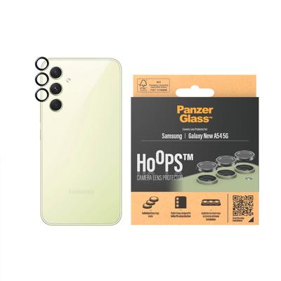 PANZERGLASS Kameraschutzglas "Hoops Camera Protector für Samsung Galaxy A54 5G, Black", transparent, B:11,00cm H:1,30cm T:19,80mm, Displayfolien