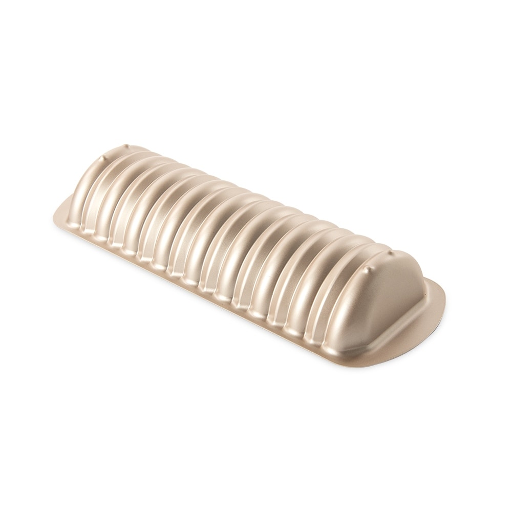 Nordic Ware Cinnamon Bread Loaf Pan and Almond Loaf Pan, Navy - Blue