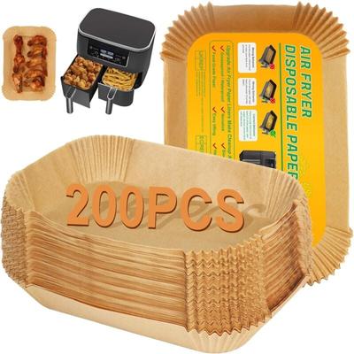 Lablanc - 200 Stück Pergamentpapier für Ninja Double Stack xl 9,5 l SL400EU Heißluftfritteuse,