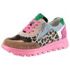 Keilsneaker WALDLÄUFER "H-AJALA", Damen, Gr. 4,5 (37,5), bunt (multicolor), Veloursleder, Lackleder, Glattleder, Textil, Ziegenveloursleder, sportlich, Schuhe Sneaker, in Komfortweite H = sehr weit, Freizeitschuh, Halbschuh, Schnürschuh