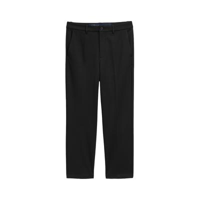 TOM TAILOR DENIM Herren Loose Fit Piqué Hose, schwarz, Uni, Gr. XXL/36 Image