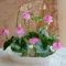 Artificial Simulation Mini Silk Lotus 4 Colors Green Plants Decoration for Home Hotel Garden Table