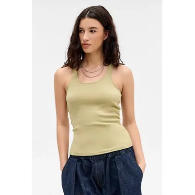 BDG MJ Tank Top - Olive S at Urban Outfitters