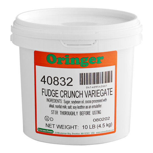 Oringer Fudge Crunch Variegate 10 lb. - 2/Case