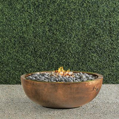 Hammered Copper Fire Pit Stainless Steel - Propane - Frontgate