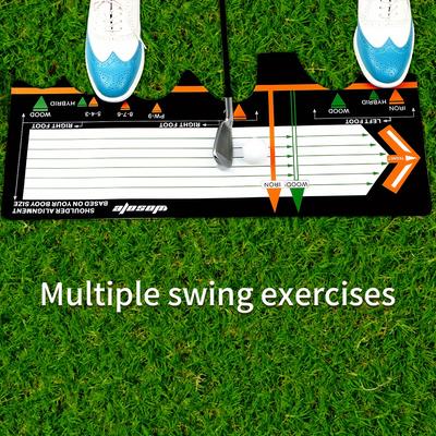 TEMU 1pc Portable Golf Swing Practice Mat - Correct Your Golf With Ease