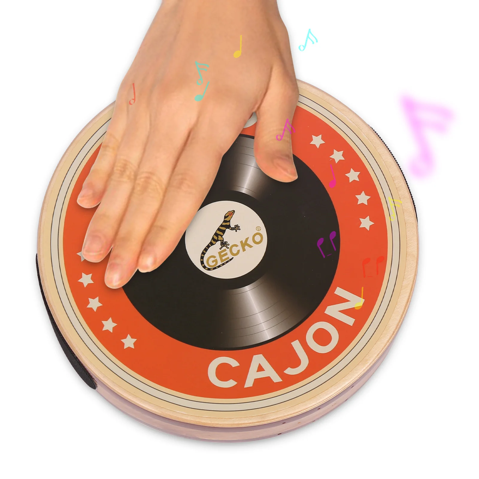 Gecko Cajon Holz trommel flache Handtrommel Single Board Schlag instrument mit Trage tasche tragbare Box Handtrommel für Anfänger Image