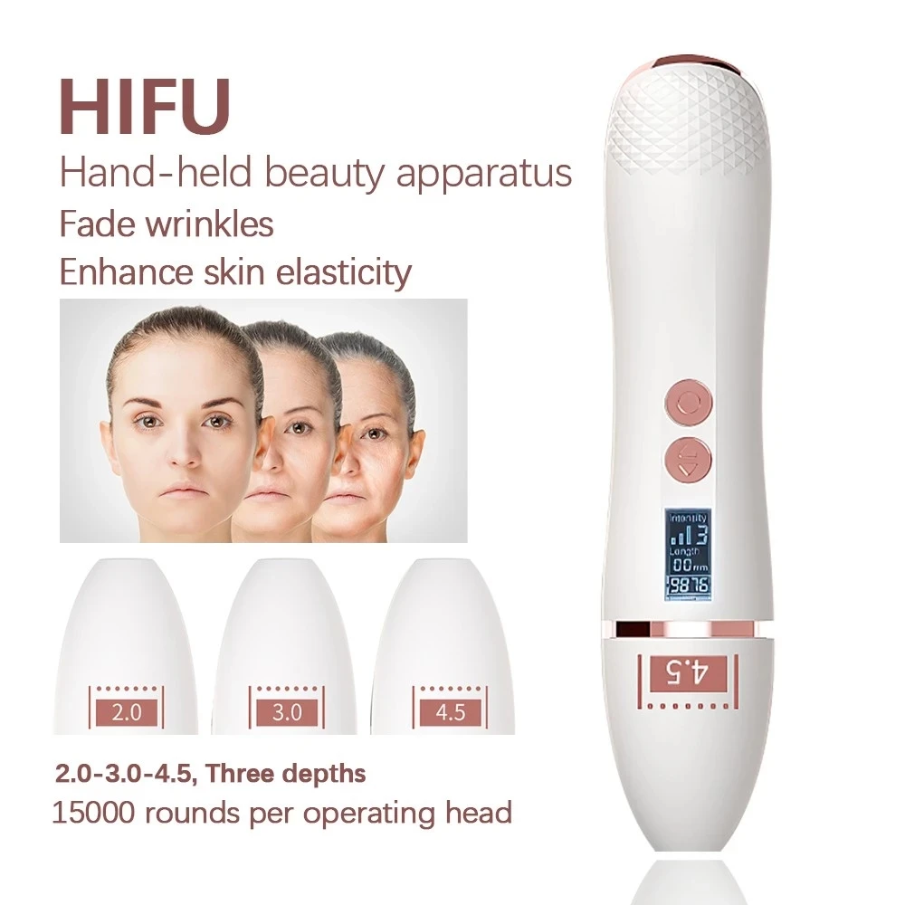 Hifu Face Lifting Machine Heimgebrauch Gesichtsverjüngung Straffung Straffende Faltenentfernung SMAS Lifting Anti Aging Beauty Devices Image
