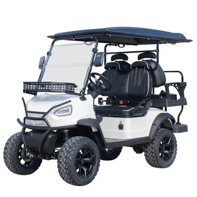 4 Wheel Electric Club Car Golf Buggy Cart 4 Seater Electric Golf Carts with 60V 72V Lithium Battery