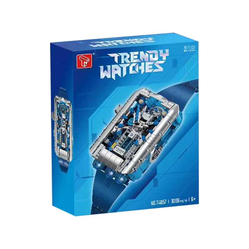 AUF LAGER T4057 MOC Technische Mechanische Uhren Bausteine Ziegel Montage Modell Spielzeug für Kinder Weihnachten Geschenk Set Image