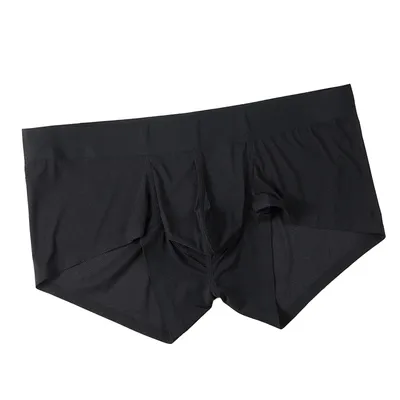 Herren Eis Seide schiere Slips Unterwäsche Trunks Shorts Ausbuchtung Beutel Unterhose atmungsaktive Image