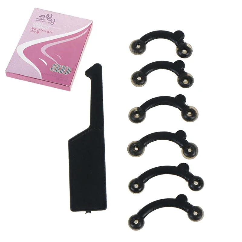 6 Teile/satz Schönheit Nase Clip Corrector Massage Werkzeug Nase Up Lifting Gestaltung Clip Clipper Shaper Brücke Richt Keine Schmerzen Image