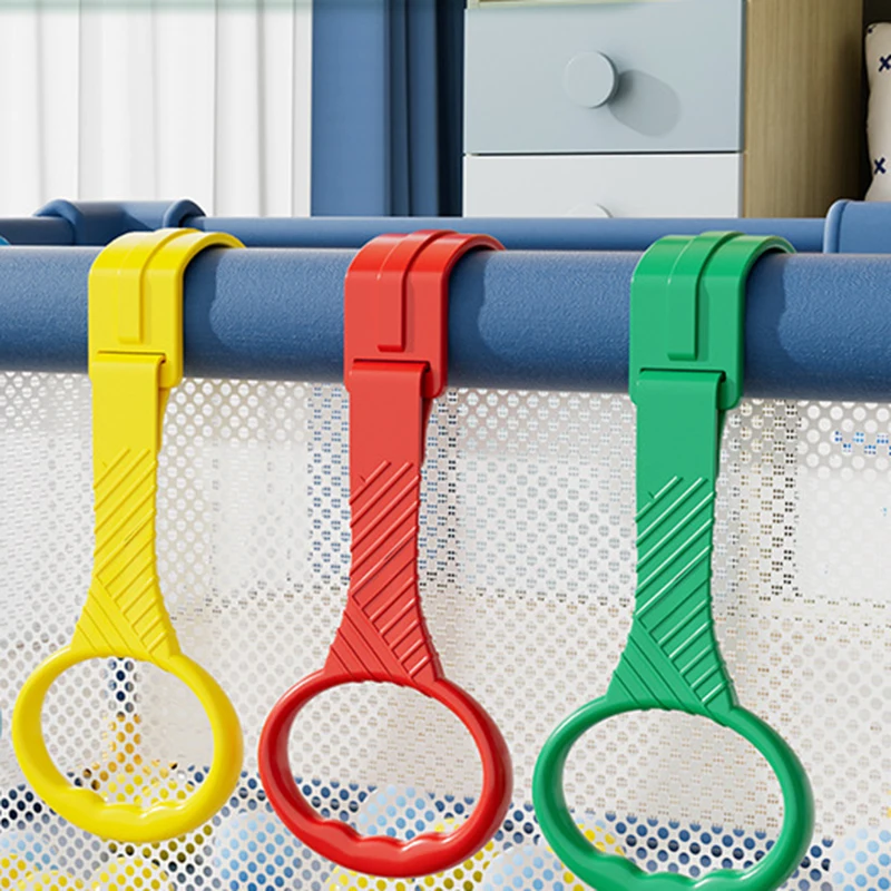 Babybett Pull Ring Resist Fall Down Baby Stand Up Ring Sicherheits schutz hängen Walking Assistant Ringe für Baby Image