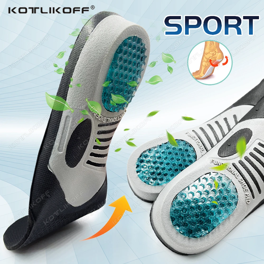1 Paar orthopädische Schuheinlagen für Plantarfasziitis, Fußgewölbeunterstützung, Gel-Komfort-Einlegesohlen, sportliche Laufeinlagen für Damen und Herren Image