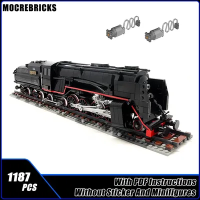 Eisenbahn motor Züge setzt Typ 49 dovregubben norwegische Dampfloko motive Moc Technologie Bausteine Image