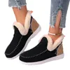 Frauen Stiefel Plus Größe 36-43 Winter Pelz Knöchel Schnee Stiefel Botas Mujer Slip auf Flache Schuhe Schuhe für Frauen warme Plattform Stiefel
