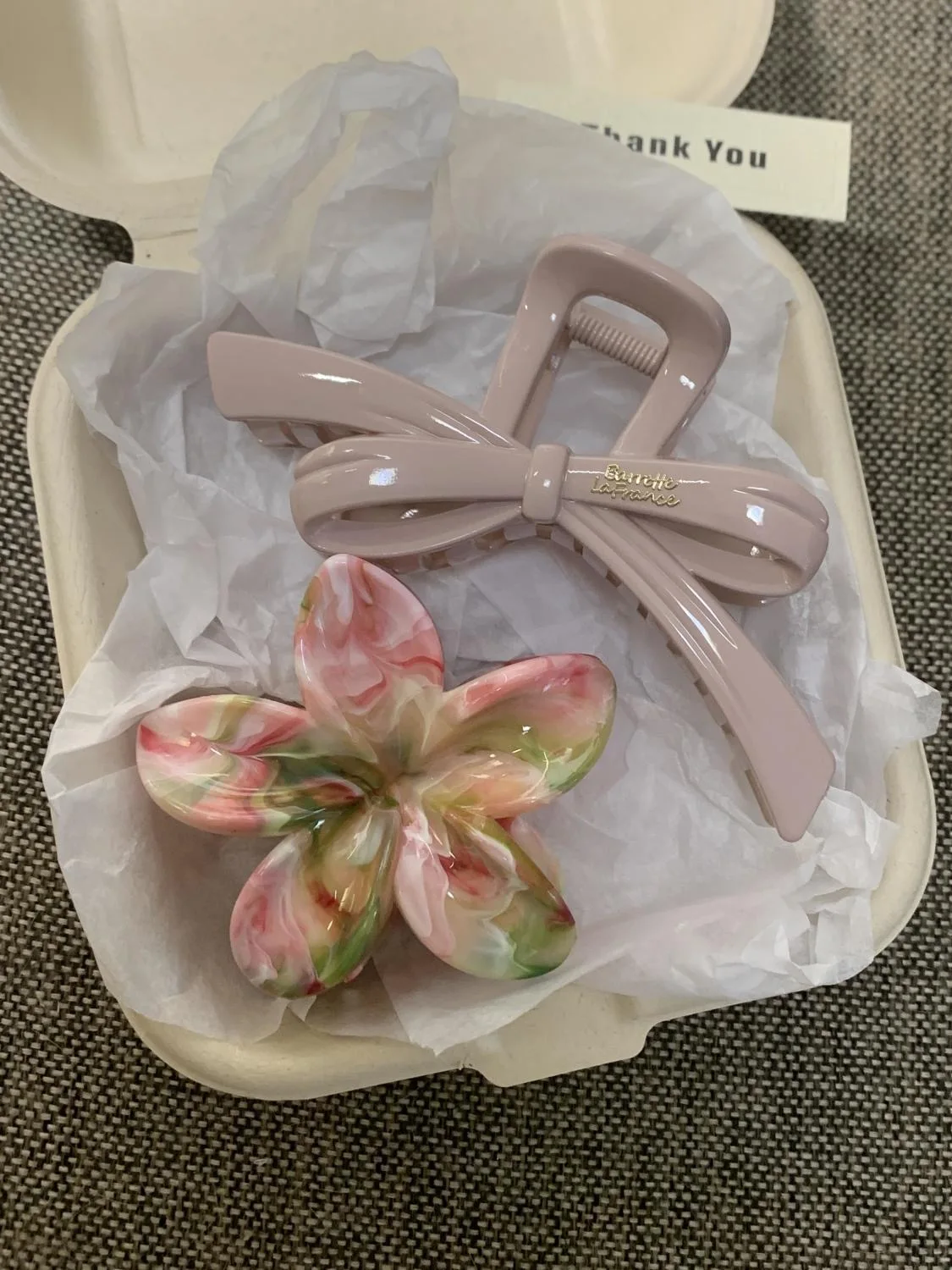 2Pcs Koreanische Blume Bowknot Haar Klaue Clip Haarnadel Haarspange Für Frauen Nicht-Slip Haar Pferdeschwanz Klemme Headwear Haar zubehör Geschenk Image