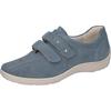 Klettschuh WALDLÄUFER "HENNI", Damen, Gr. 7 (40,5), blau, Nubukleder, sportlich, Schuhe, Komfortschuh, Freizeitschuh, Halbschuh mit Nieten und H-Weite