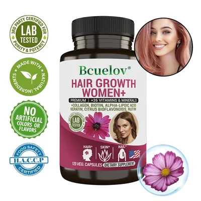 Women's Hair Supplement - 26 Minerals, Vitamins, Collagen for Healthy Hair, Skin and Nails