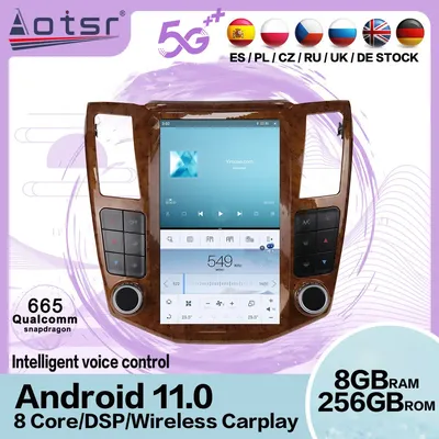 Tesa- Screen Android 11 Car Radio Receiver For Lexus RX RX300 RX330 RX350 RX400H 2004 2005 2006 2007