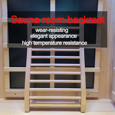 Hemlock round stick Sauna backrest