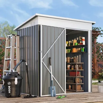 2025 5' x 3' Shed, Outdoor Storage Shed, Utility and Tool Storage Garden Shed for Backyard, Patio,