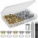 Kit occhielli 100 Set Kit occhielli occhielli per pelle, tela, tenda, tendalino (1/2 pollice)